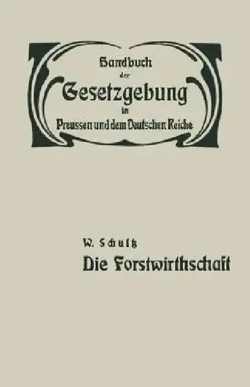 Cover of Die Forstwirthschaft