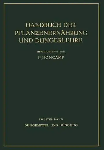 Cover of Düngemittel Und Düngung