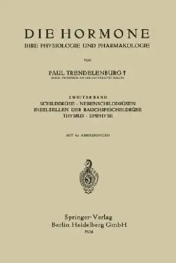 Cover of Die Hormone Ihre Physiologie Und Pharmakologie