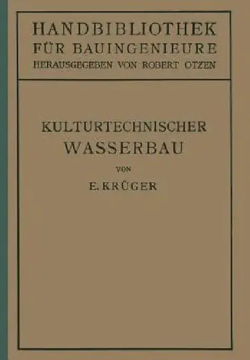 Cover of Kulturtechnischer Wasserbau