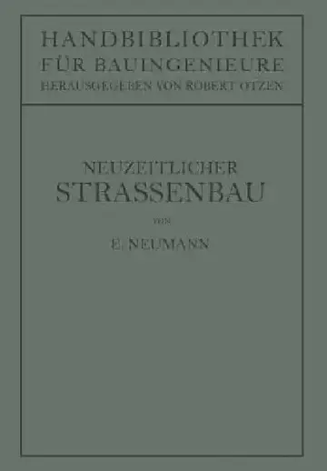 Cover of Der Neuzeitliche Straßenbau