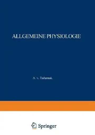 Cover of Allgemeine Physiologie