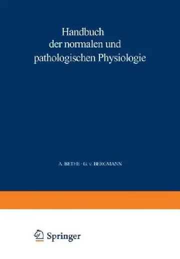 Cover of Handbuch Der Normalen Und Pathologischen Physiologie