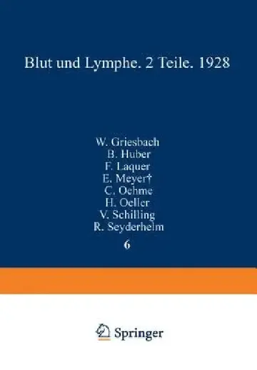 Cover of Blut Und Lymphe