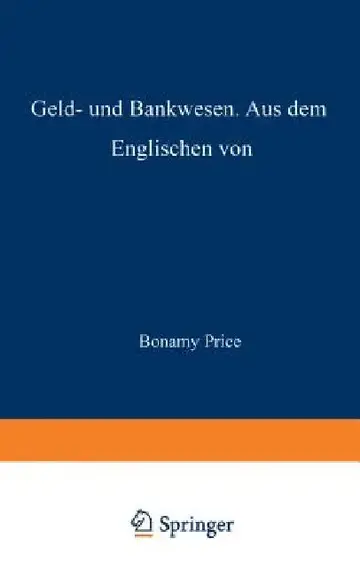 Cover of Geld- Und Bankwesen