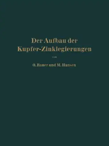 Cover of Der Aufbau Der Kupfer-Zinklegierungen