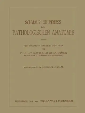 Cover of Schmaus' Grundriss Der Pathologischen Anatomie