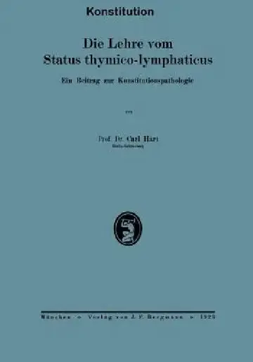 Cover of Die Lehre Vom Status Thymico-Lymphaticus