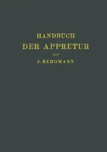Cover of Handbuch Der Appretur