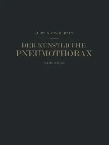 Cover of Der Künstliche Pneumothorax