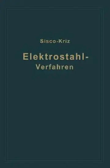 Cover of Das Elektrostahlverfahren