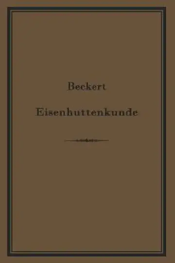 Cover of Leitfaden Zur Eisenhüttenkunde