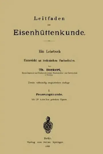 Cover of Leitfaden Zur Eisenhüttenkunde