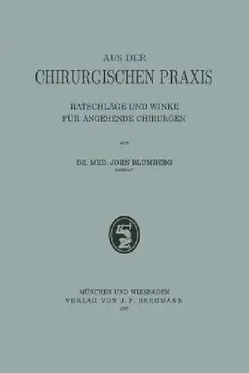 Cover of Aus Der Chirurgischen PRAXIS