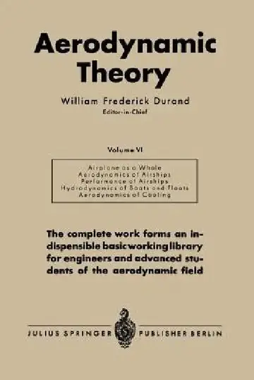 Cover of Aerodynamic Theory