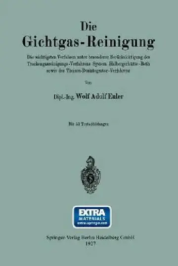 Cover of Die Gichtgas-Reinigung