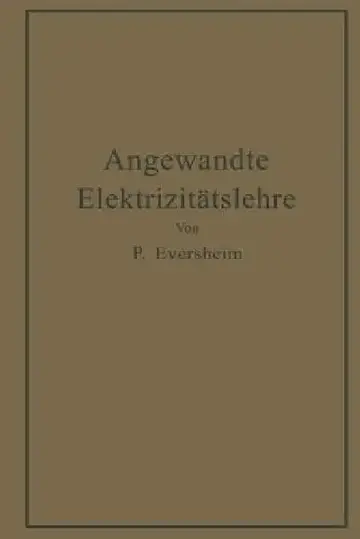 Cover of Angewandte Elektrizitätslehre