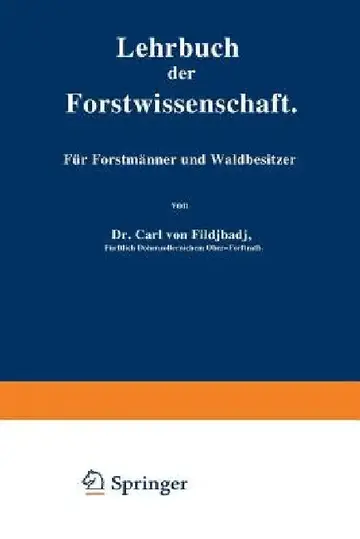 Cover of Lehrbuch Der Forstwissenschaft