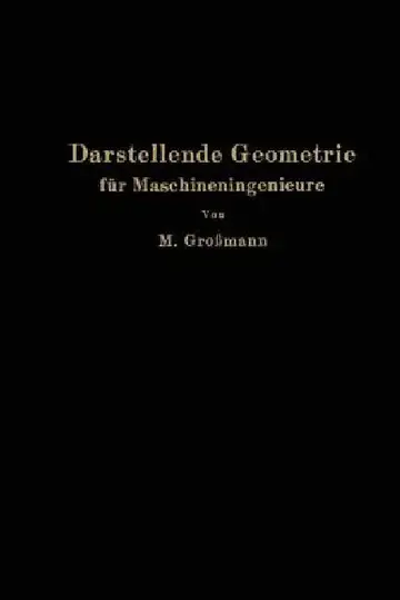 Cover of Darstellende Geometrie Für Maschineningenieure