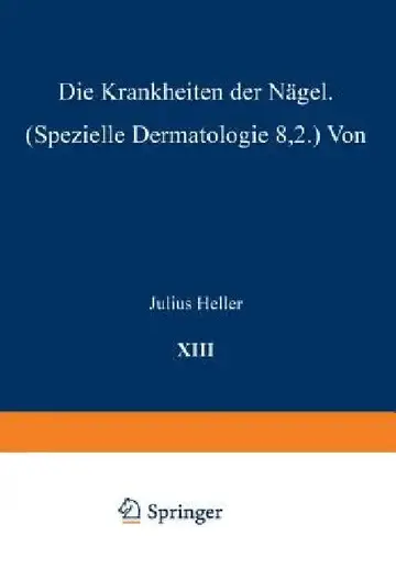 Cover of Die Krankheiten Der Nägel