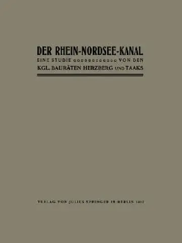 Cover of Der Rhein-Nordsee-Kanal