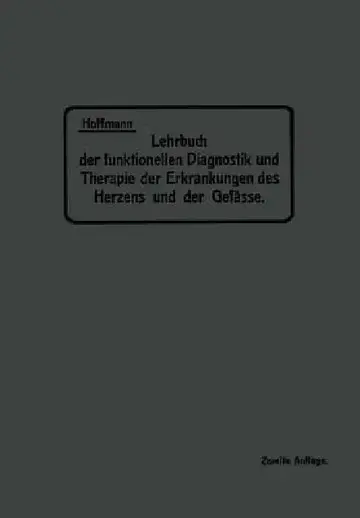 Cover of Lehrbuch Der Funktionellen Diagnostik Und Therapie Der Erkrankungen Des Herzens Und Der Gefässe