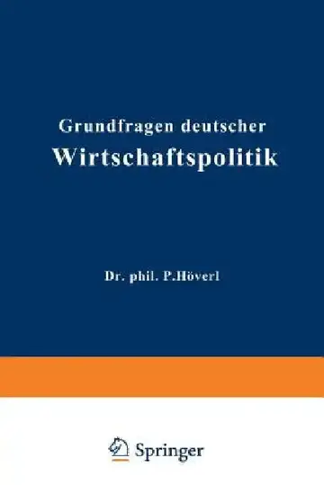 Cover of Grundfragen Deutscher Wirtschaftspolitik