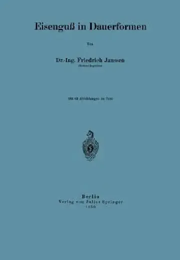 Cover of Eisenguß in Dauerformen