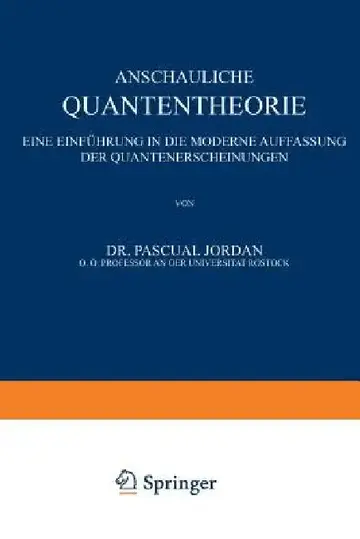 Cover of Anschauliche Quantentheorie