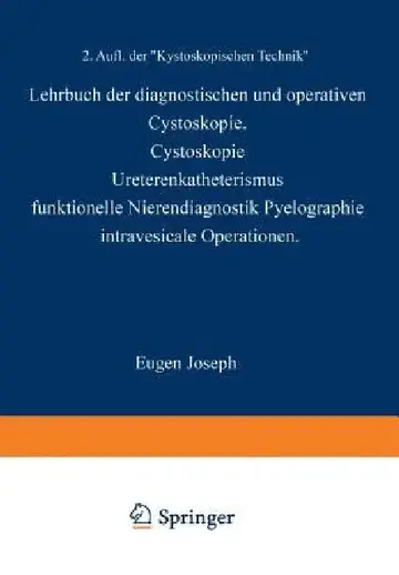 Cover of Lehrbuch Der Diagnostischen Und Operativen Cystoskopie