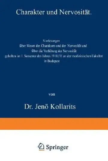Cover of Charakter Und Nervosität