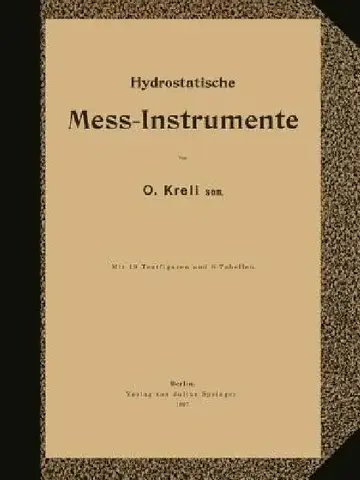 Cover of Hydrostatische Mess-Instrumente