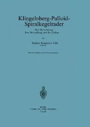 Cover of Klingelnberg-Palloid-Spiralkegelräder