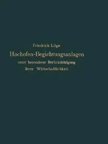 Cover of Hochofen-Begichtungsanlagen