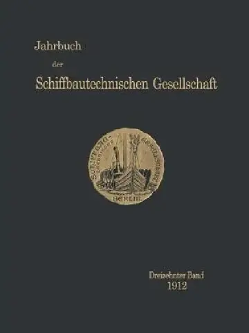 Cover of Jahrbuch Der Schiffbautechnischen Gesellschaft