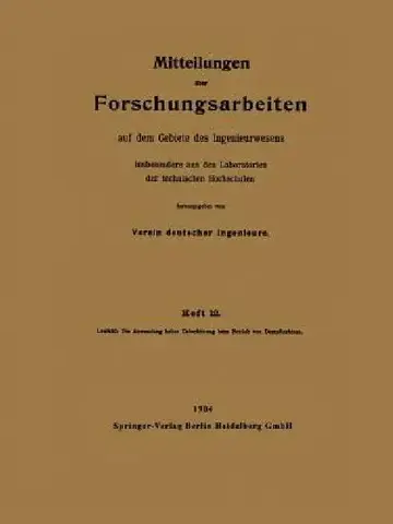 Cover of Die Anwendung Hoher Ueberhitzung Beim Betrieb Von Dampfturbinen