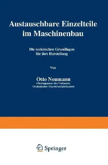 Cover of Austauschbare Einzelteile Im Maschinenbau