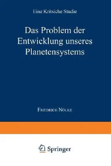 Cover of Das Problem Der Entwicklung Unseres Planetensystems