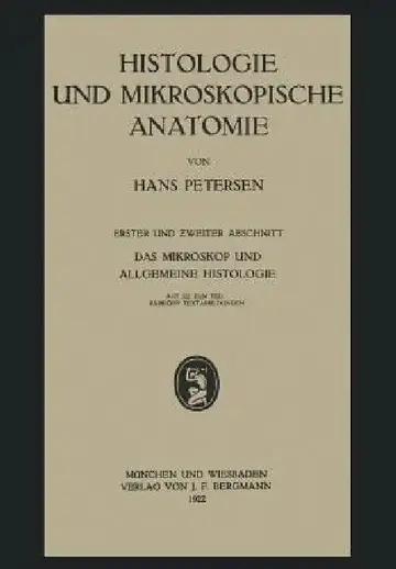 Cover of Histologie Und Mikroskopische Anatomie