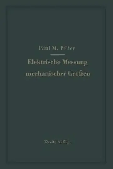 Cover of Elektrische Messung Mechanischer Größen