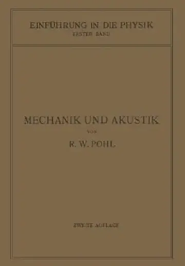 Cover of Einführung in Die Mechanik Und Akustik