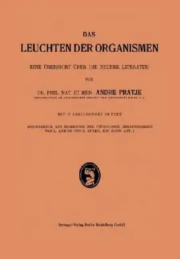 Cover of Das Leuchten Der Organismen I