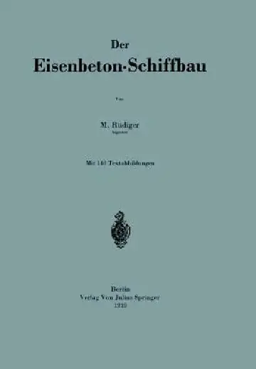 Cover of Der Eisenbeton-Schiffbau