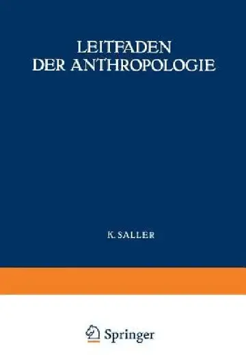 Cover of Leitfaden Der Anthropologie
