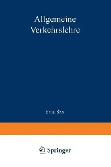Cover of Allgemeine Verkehrslehre