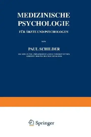 Cover of Medizinische Psychologie Für Ärzte Und Psychologen