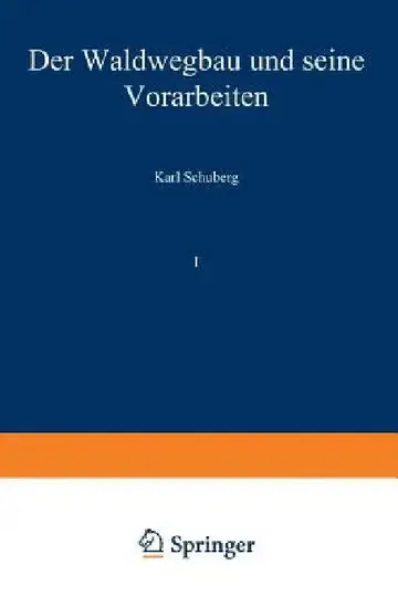 Cover of Der Waldwegbau Und Seine Vorarbeiten
