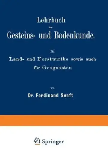 Cover of Lehrbuch Der Gesteins- Und Bodenkunde