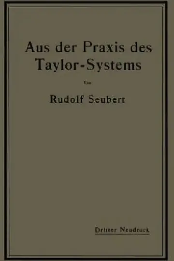 Cover of Aus Der PRAXIS Des Taylor-Systems