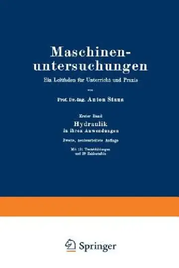 Cover of Maschinenuntersuchungen